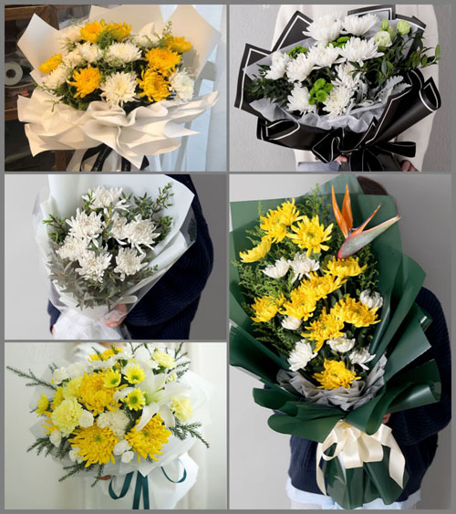 北京房山区大石窝镇前石门村白事花束代送